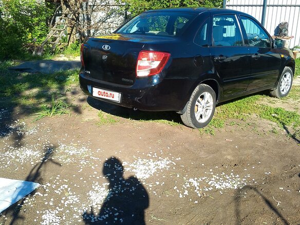 2013 Lada (ВАЗ) Granta I, чёрный, 565000 рублей - вид 6