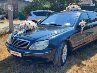 1999 Mercedes-Benz S-Класс 320 Long IV (W220), синий, 1200000 рублей, вид 2