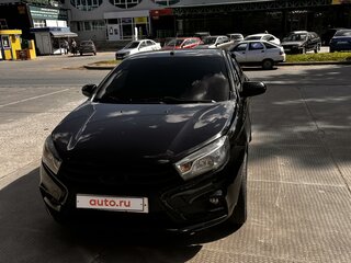2016 Lada (ВАЗ) Vesta I, чёрный, 950000 рублей, вид 4