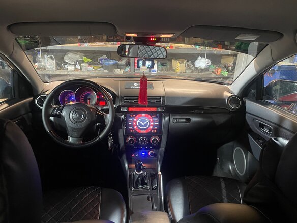 2008 Mazda 3 I (BK) Рестайлинг, красный, 620000 рублей - вид 5