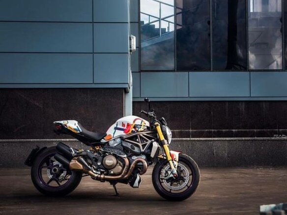 2014 Ducati Monster 1200, белый - вид 3