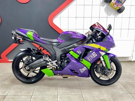 2008 Kawasaki ZX-6 Ninja, фиолетовый, 678000 рублей, вид 2