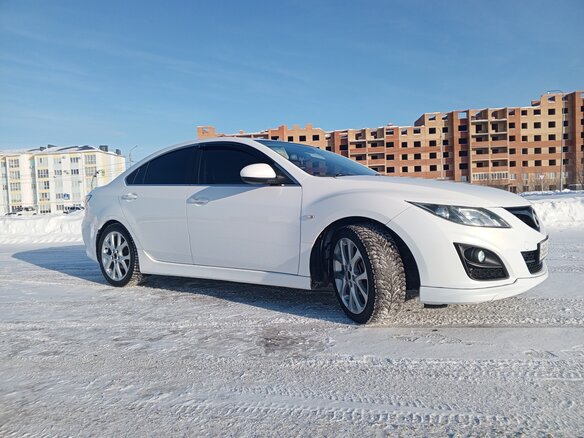 2011 Mazda 6 II (GH) Рестайлинг, белый, 830000 рублей - вид 3