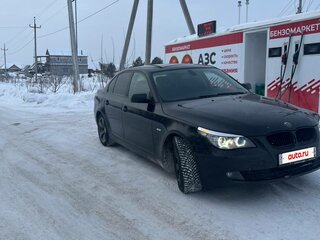 2008 BMW 5 серии 520i V (E60/E61) Рестайлинг, чёрный, 1450000 рублей, вид 3