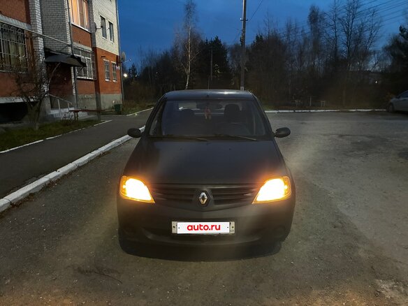 2008 Renault Logan I, серый, 220000 рублей - вид 1