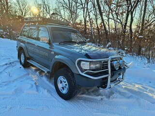 1996 Toyota Land Cruiser 80 Series Рестайлинг, серый, 3800000 рублей, вид 1