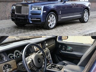 2021 Rolls-Royce Cullinan I (Series I), синий, 35000000 рублей, вид 2