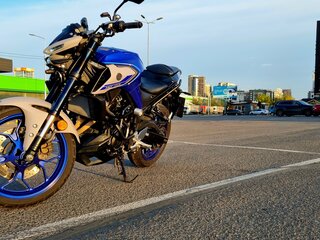 2021 Yamaha MT-03, синий, 500000 рублей, вид 4