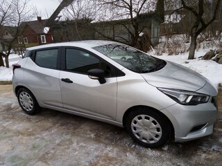 2017 Nissan Micra V, серебристый, 887500 рублей, вид 3