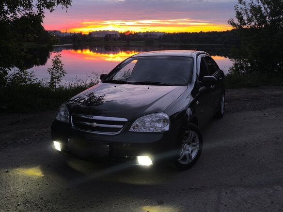 2008 Chevrolet Lacetti I, чёрный, 430000 рублей