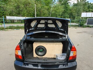 2008 Hyundai Accent ТагАЗ II, чёрный, 400000 рублей, вид 4