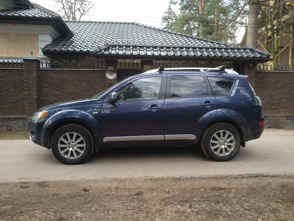 2007 Mitsubishi Outlander II, синий, 1230000 рублей - вид 1