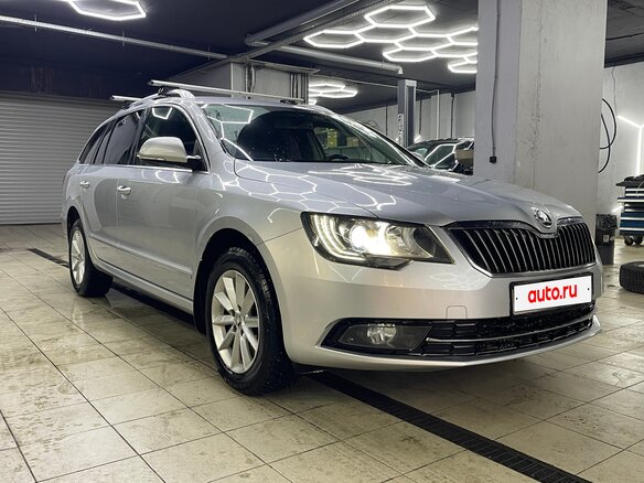 2014 Skoda Superb DSG II Рестайлинг, серый, 1300000 рублей - вид 1