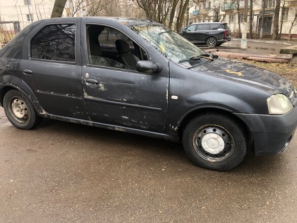 2006 Renault Logan I, серый, 200000 рублей - вид 7