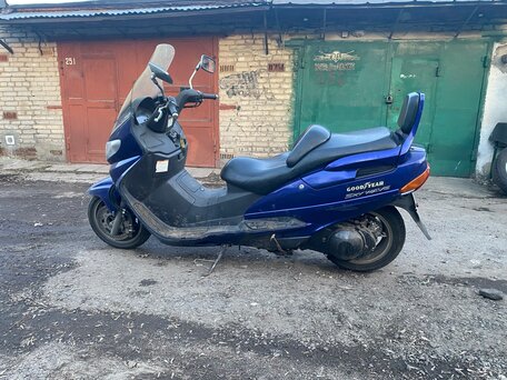 1999 Suzuki Burgman (SkyWave) 250, синий, 100000 рублей, вид 1