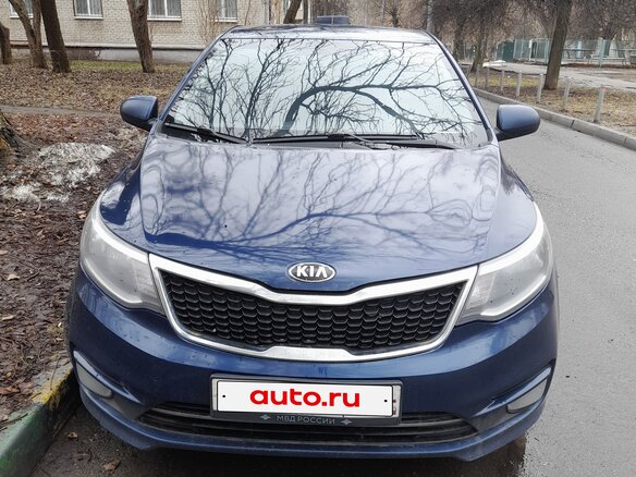 2015 Kia Rio III Рестайлинг, синий, 770000 рублей