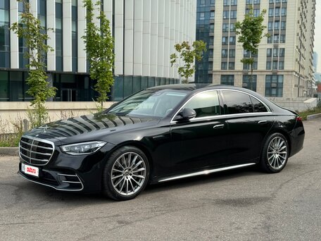 2021 Mercedes-Benz S-Класс 350 d Long 4MATIC VII (W223), чёрный, 7500000 рублей, вид 1