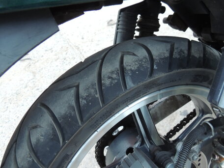 1996 Kawasaki ZR 550 Zephyr, зелёный, 419054 рублей, вид 3