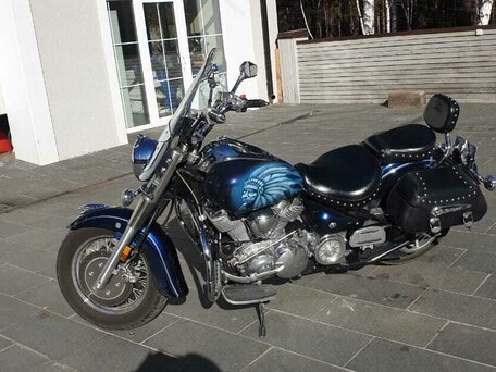 2008 Yamaha XV 1700 Road Star, зелёный, 800000 рублей, вид 3