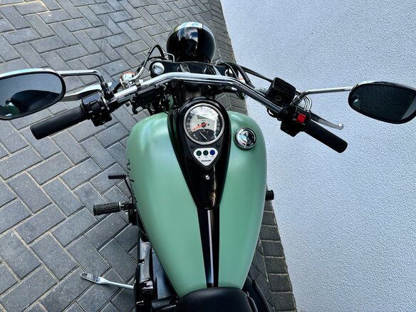 2022 Kawasaki VN900 Vulcan, зелёный, 750000 рублей - вид 2
