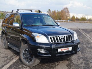 2007 Toyota Land Cruiser Prado 120 Series Рестайлинг, чёрный, 2490000 рублей, вид 3