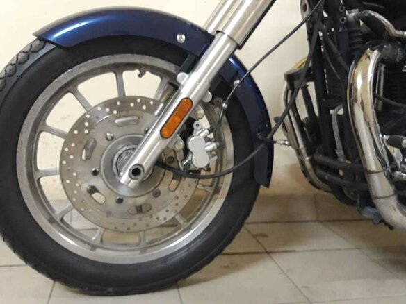 2007 Triumph America, синий - вид 2