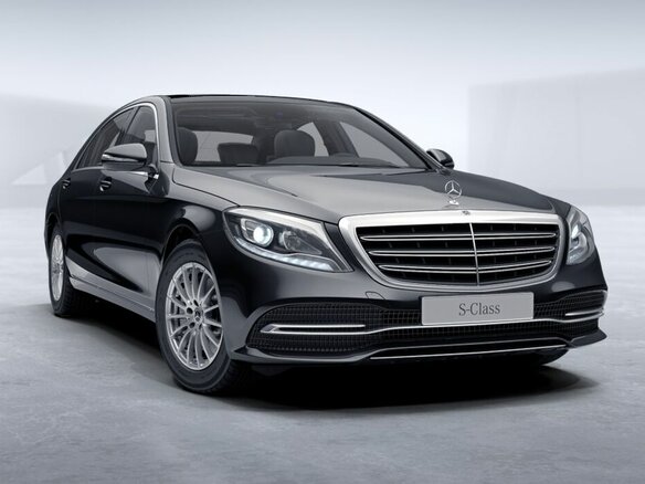 2017 Mercedes-Benz S-Класс 450 Long VI (W222, C217) Рестайлинг, чёрный