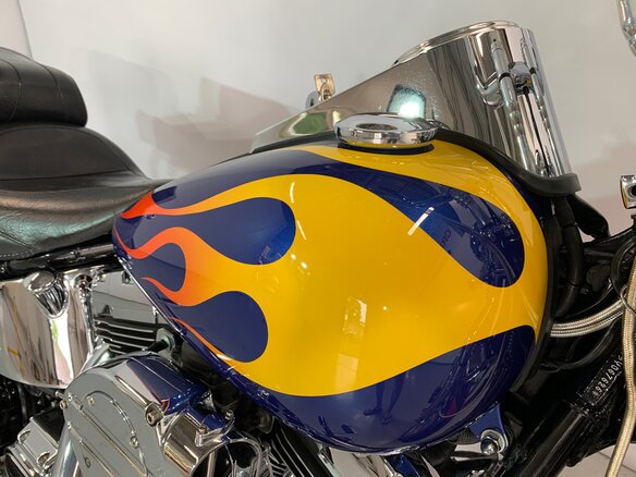 2006 Harley-Davidson Springer Softail, синий - вид 16