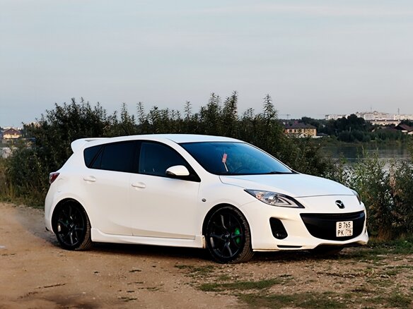 2012 Mazda 3 II (BL) Рестайлинг, белый, 1050000 рублей - вид 1