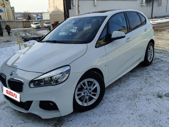 2014 BMW 2 серии Active Tourer 218i F45, белый, 1763000 рублей