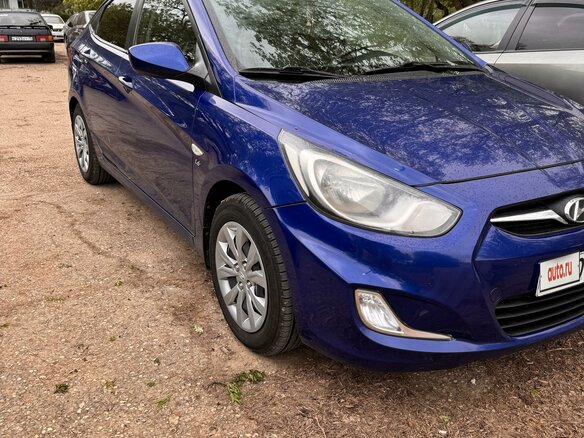 2012 Hyundai Solaris I, синий, 680000 рублей - вид 1