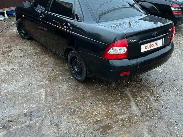 2009 Lada (ВАЗ) Priora I, чёрный, 360000 рублей - вид 7