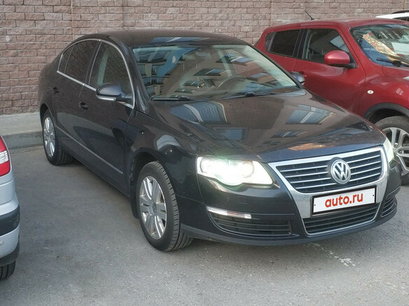 2006 Volkswagen Passat B6, чёрный - вид 2