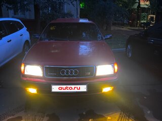 1991 Audi 100 IV (C4), красный, 250000 рублей, вид 3