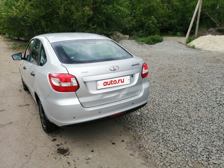 2017 Lada (ВАЗ) Granta I, серебристый, 360000 рублей, вид 3