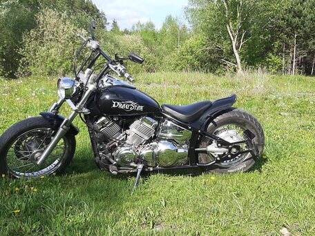 2003 Yamaha XVS400 Drag Star, чёрный, 350000 рублей, вид 2