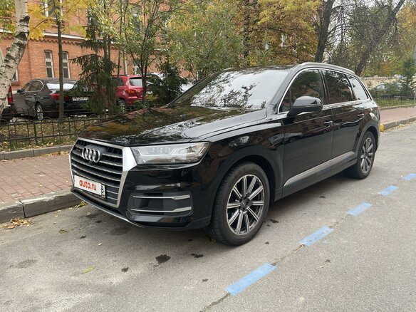 2016 Audi Q7 II (4M), чёрный, 5350000 рублей