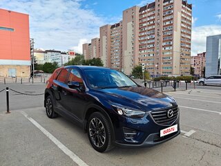 2015 Mazda CX-5 I Рестайлинг, синий, 2200000 рублей, вид 4
