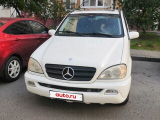 2002 Mercedes-Benz M-Класс 320 I (W163) Рестайлинг, белый, 783000 рублей, вид 1