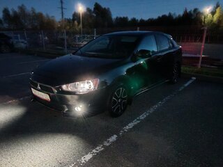 2008 Mitsubishi Lancer X, чёрный, 550000 рублей, вид 3