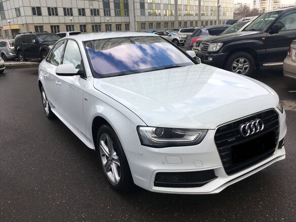 2013 Audi A4 IV (B8) Рестайлинг, белый - вид 2