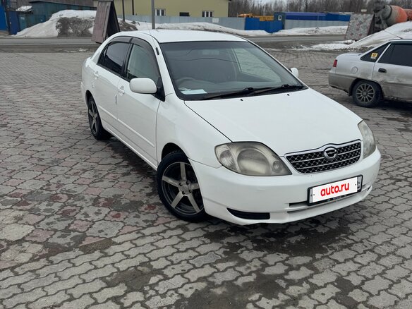 2002 Toyota Corolla IX (E120, E130), белый, 385000 рублей - вид 1