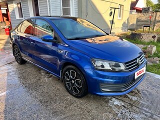 2019 Volkswagen Polo V Рестайлинг, синий, 1300000 рублей, вид 1