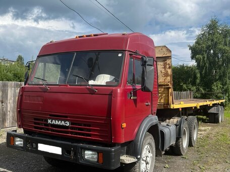1990 КамАЗ 5410, красный, 900000 рублей, вид 1