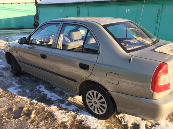 2008 Hyundai Accent ТагАЗ II, бежевый - вид 3