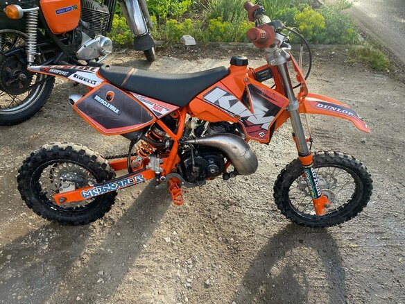 2008 KTM 50 SX, оранжевый