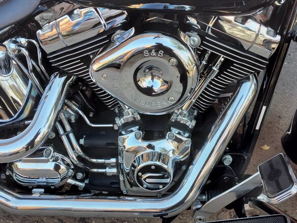 2008 Harley-Davidson Fat Boy, чёрный, 1350000 рублей - вид 6