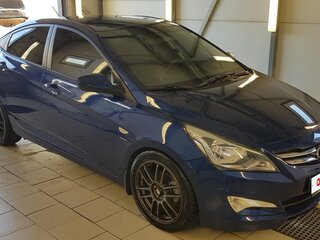 2015 Hyundai Solaris I Рестайлинг, синий, 1400000 рублей, вид 2