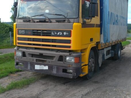 1991 DAF XF 95, жёлтый, 450000 рублей, вид 1