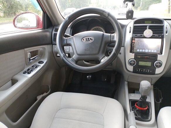 2007 Kia Cerato I Рестайлинг, красный, 225000 рублей - вид 7